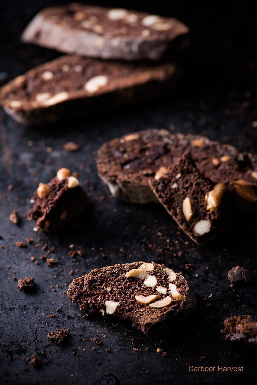 Triple Chocolate Biscotti with Hazelnuts – Carboor Harvest